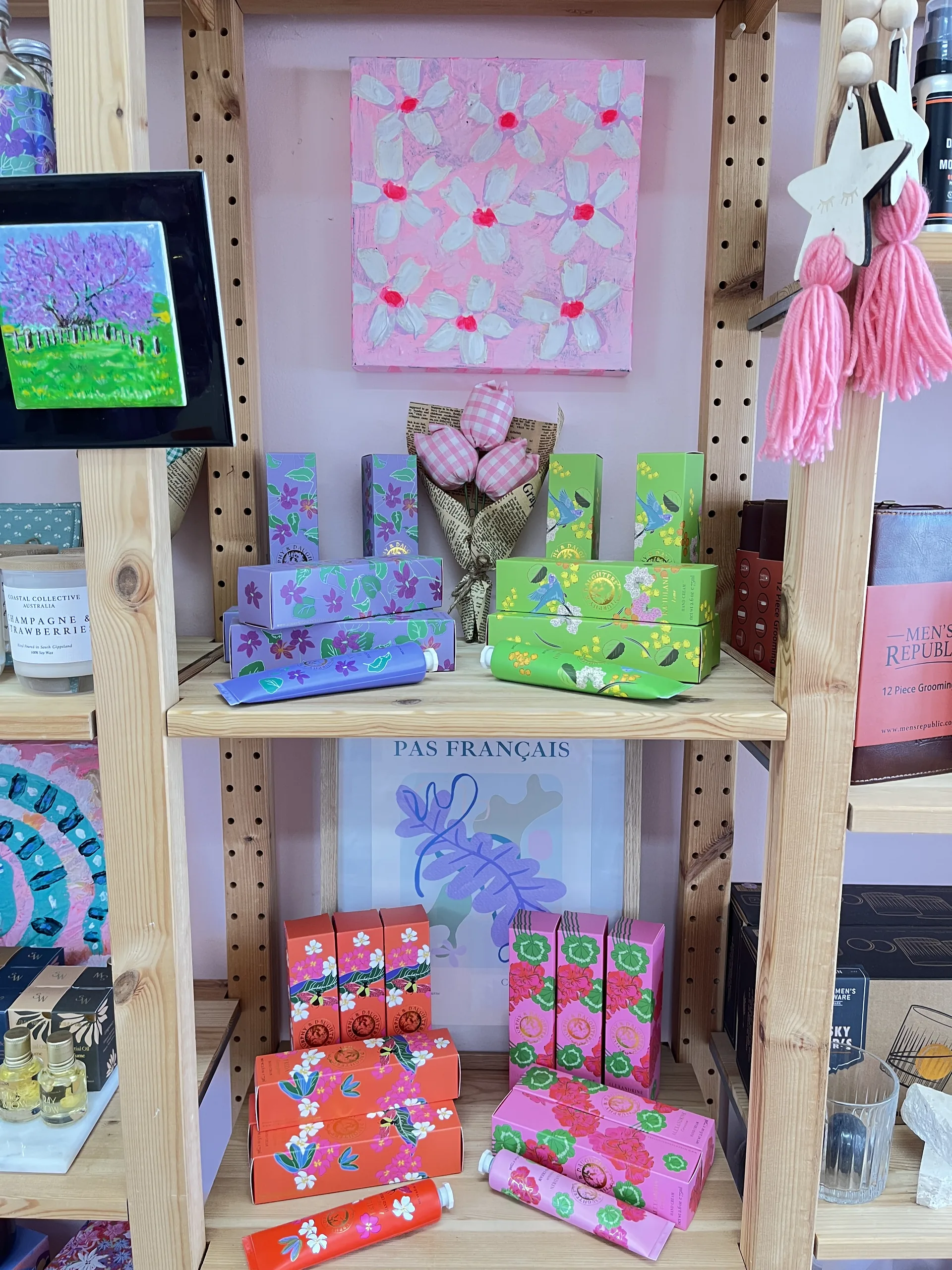 Locally made gift on the shelf